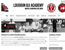 Tablet Screenshot of loudounbjj.com